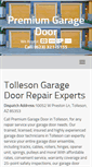 Mobile Screenshot of garagedoorrepairstolleson.com